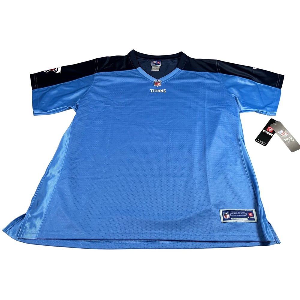 NFL Pro Line Tennessee Titans Women Jersey 2XL Light Blue Navy Blank NWT